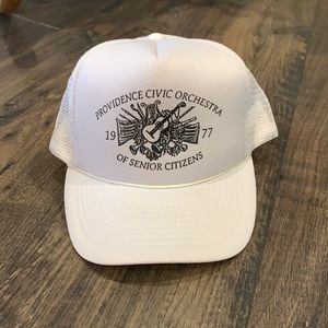 VINTAGE Providence Civic Orchestra White Trucker Hat